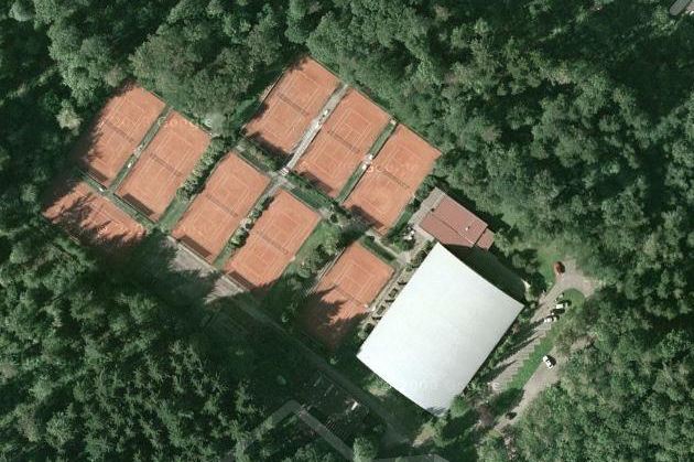 Die Tennisanlage des TC Blau-Weiss Gaggenau